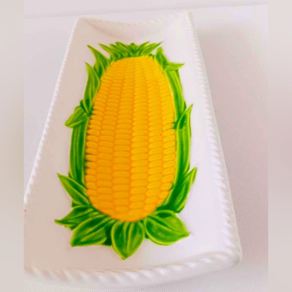 Knobler Ceramic Corn Cob Server